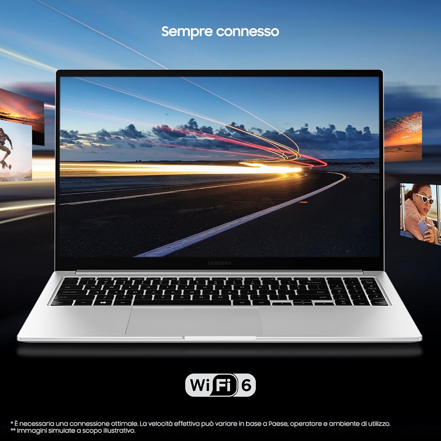 Samsung Galaxy Book, 15.6", FHD LED, Intel Core i5 di undicesima generazione, Intel® Iris® Xe, RAM 8GB LPDDR4x, 512GB NVMe SSD Ricondizionato