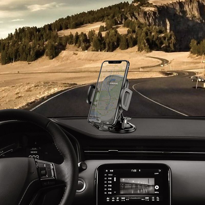 Supporto auto BH37 con ventosa nero