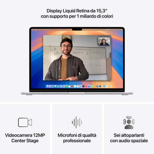 APPLE 15-INCH MACBOOK AIR APPLE M4 CHIP WITH 10-CORE CPU AND 10-CORE GPU 24GB 512GB SSD SILVER