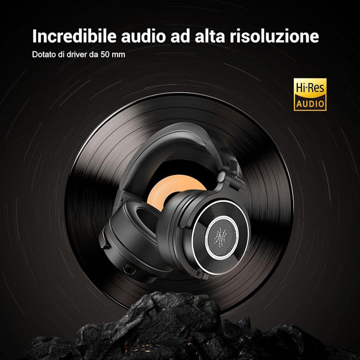 OneOdio Monitor 60 Hi-Res Cuffie Professionali DJ con Cavo