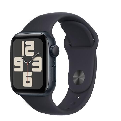 Apple Watch SE (2ª generazione, 2023) GPS 44 mm Smartwatch con cassa in alluminio color black e Cinturino Sport - M/L. Fitness tracker