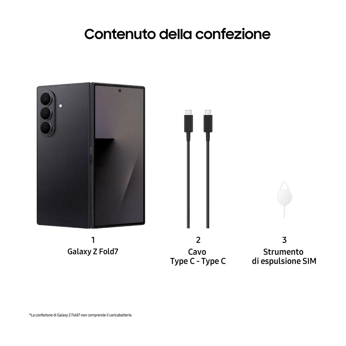 Samsung Galaxy Z Fold 7 512GB Jet Black Usato Grado A+++