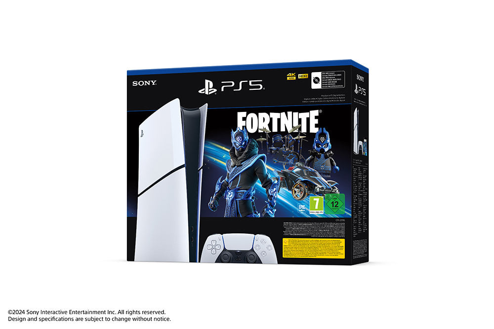 Sony Playstation 5 Digital Edition Fortnite 1 TB Wi-Fi Nero, Bianco