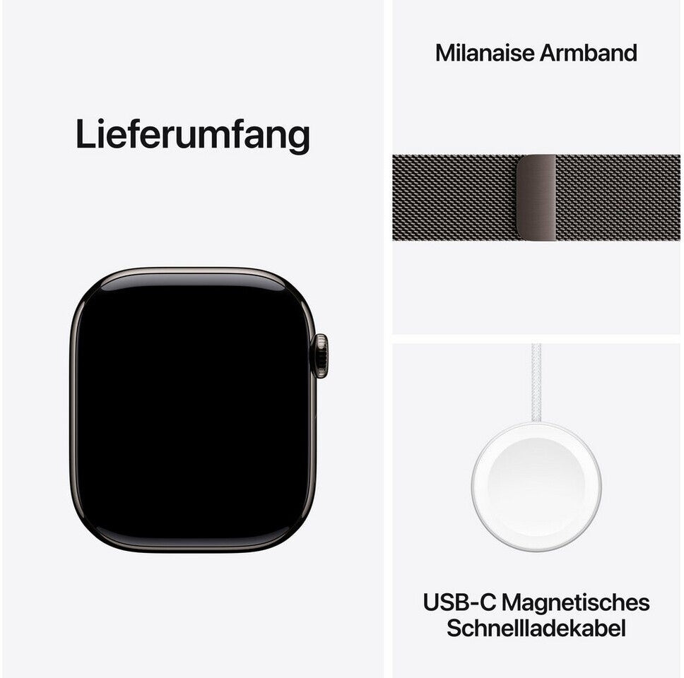 Apple Watch Series 10 OLED 46 mm Digitale 416 x 496 Pixel Cell Wi-Fi GPS Milanese pari al nuovo.  1 mese di vita.