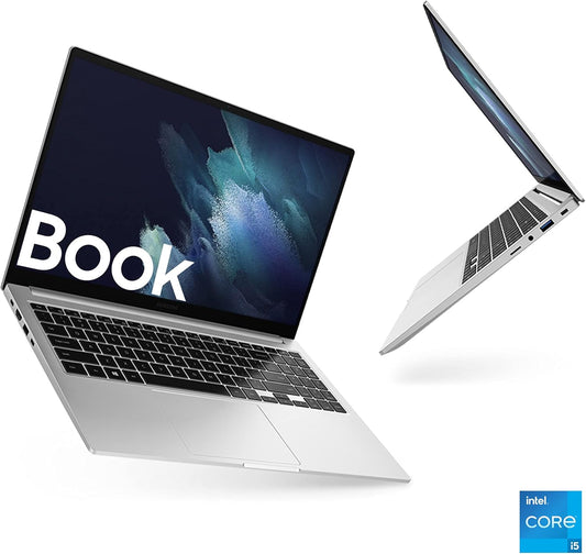 Samsung Galaxy Book, 15.6", FHD LED, Intel Core i5 di undicesima generazione, Intel® Iris® Xe, RAM 8GB LPDDR4x, 512GB NVMe SSD Ricondizionato
